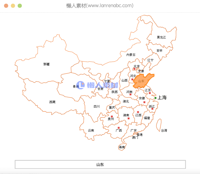 纯净版中国地图功能内容关联实现