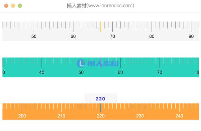 原生js刻度尺