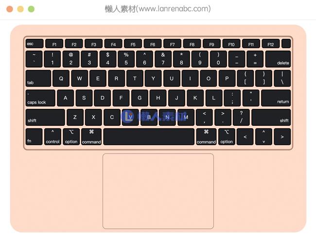 css3模仿绘制笔记本电脑键盘特效