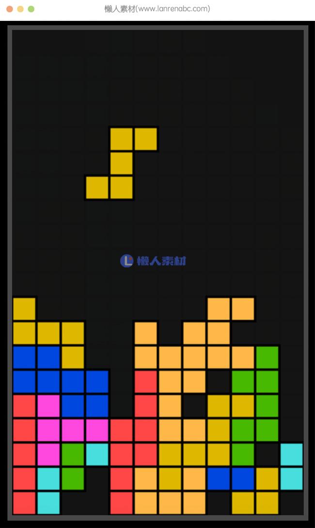 html5和canvas的俄罗斯方块小游戏